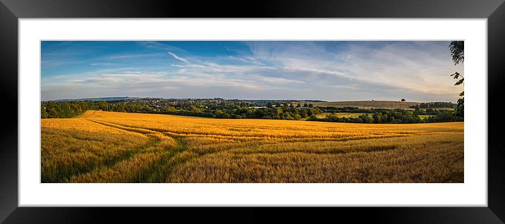 Hungerford Vista, Berkshire, England, UK Framed Mounted Print by Mark Llewellyn