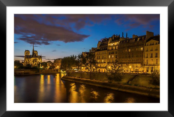 Notre Dame Cathedral, Paris, France Framed Mounted Print by Mark Llewellyn