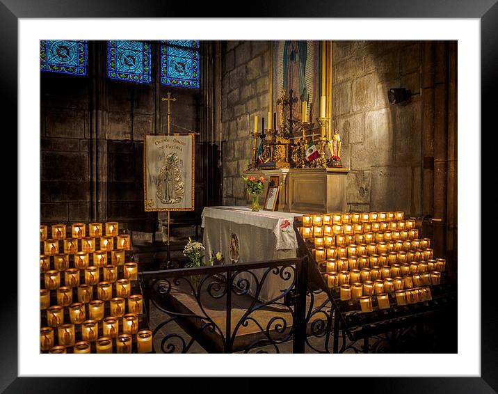 Notre Dame Chapel, Paris, France Framed Mounted Print by Mark Llewellyn