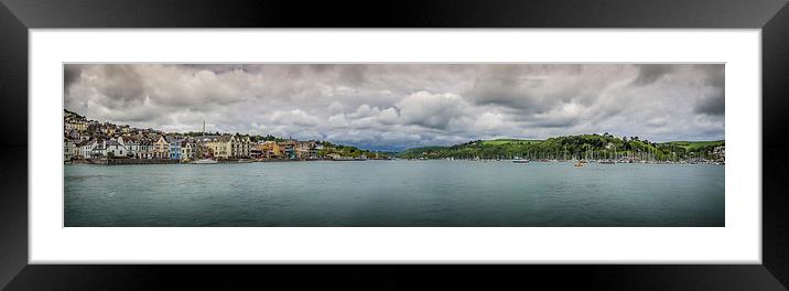 River Dart Panorama, Dartmouth, England, UK Framed Mounted Print by Mark Llewellyn