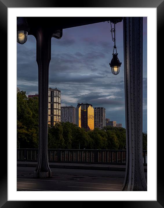 Old and New, Paris, France Framed Mounted Print by Mark Llewellyn