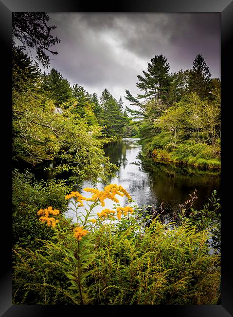 Jakes Falls, Nova Scotia, Canada Framed Print by Mark Llewellyn