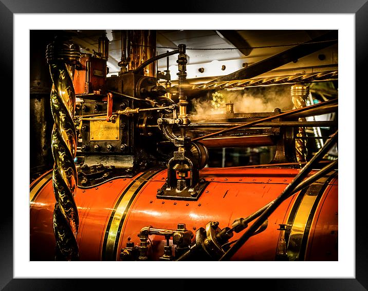 Steam Traction Engine, Hungerford, Berkshire, Engl Framed Mounted Print by Mark Llewellyn
