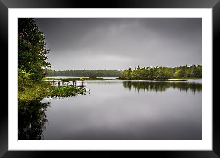 Sisters Lake, Yarmouth, Nova Scotia, Canada Framed Mounted Print by Mark Llewellyn