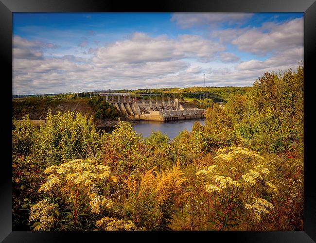 Mactaquac Dam, Fredericton, New Brunswick, Canada Framed Print by Mark Llewellyn