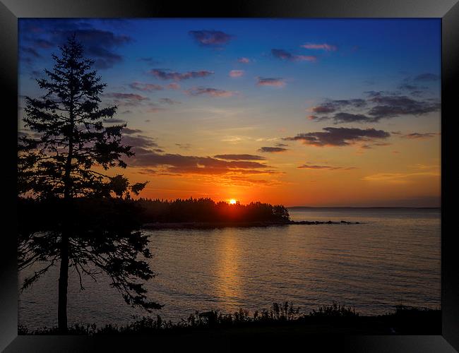 Charlos Cove Sunrise, Guysborough, Nova Scotia, Ca Framed Print by Mark Llewellyn