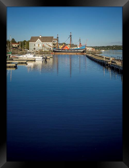 The Hector Ship, Pictou, Nova Scotia, Canada Framed Print by Mark Llewellyn
