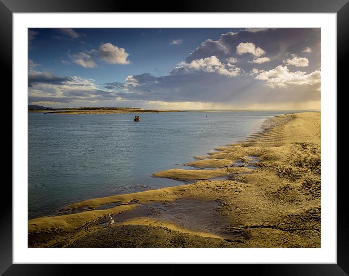 Mouth of the Dovey, Aberdovey, Wales, UK Framed Mounted Print by Mark Llewellyn