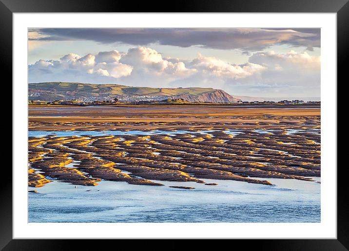 Low Tide at Aberdovey, Wales, UK Framed Mounted Print by Mark Llewellyn