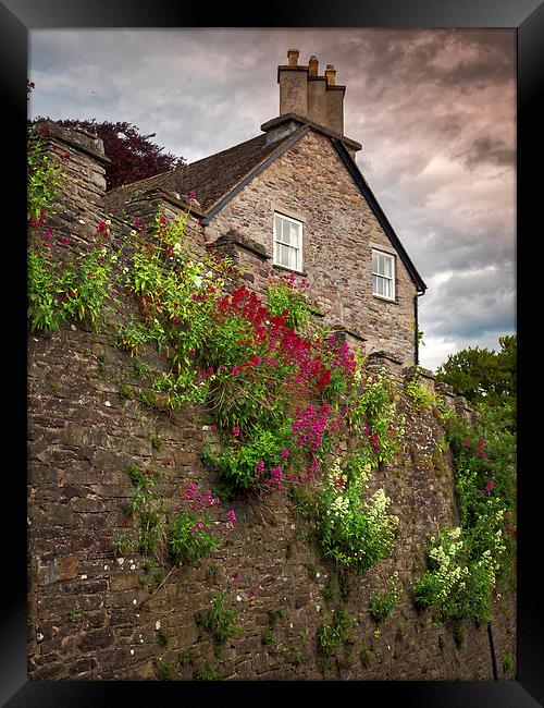 Cathedral Walls, Brecon, Wales, UK Framed Print by Mark Llewellyn