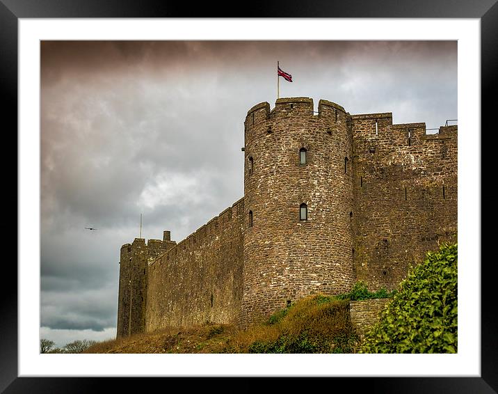 Pembroke Castle, Pembrokeshire, Wales, UK Framed Mounted Print by Mark Llewellyn