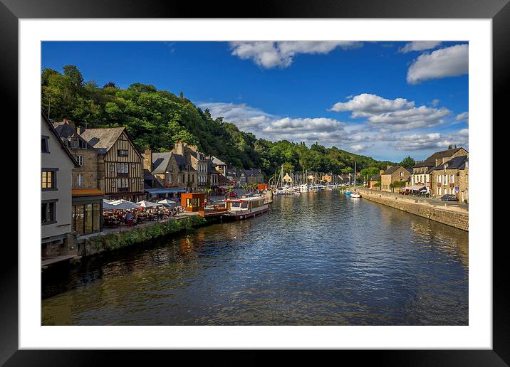 Dinan Port, Dinan, France Framed Mounted Print by Mark Llewellyn