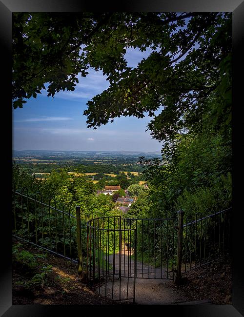 Shaftesbury View, Shaftesbury, England, UK Framed Print by Mark Llewellyn