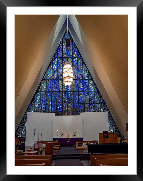 Tromso Arctic Cathedral, Norway Framed Mounted Print by Mark Llewellyn