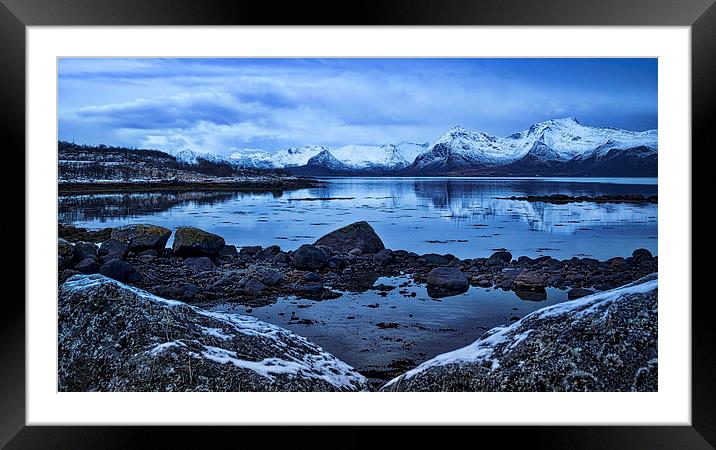 Arctic Reflections, Lofoten, Norway Framed Mounted Print by Mark Llewellyn