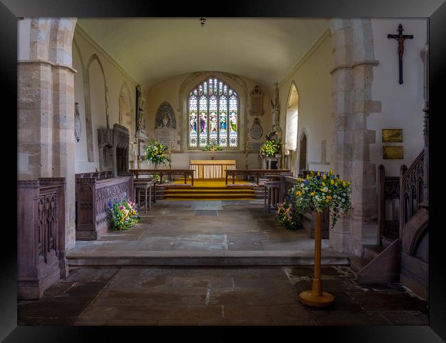 Holy Cross Church, Ramsbury, Wiltshire, UK Framed Print by Mark Llewellyn