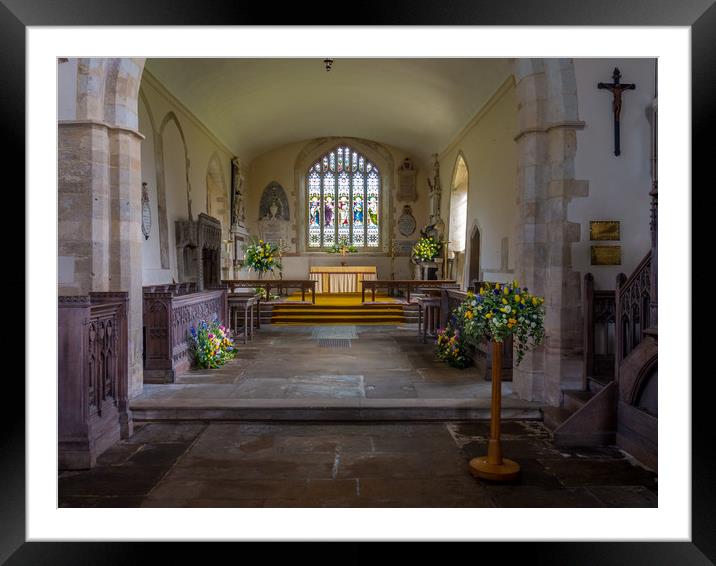 Holy Cross Church, Ramsbury, Wiltshire, UK Framed Mounted Print by Mark Llewellyn