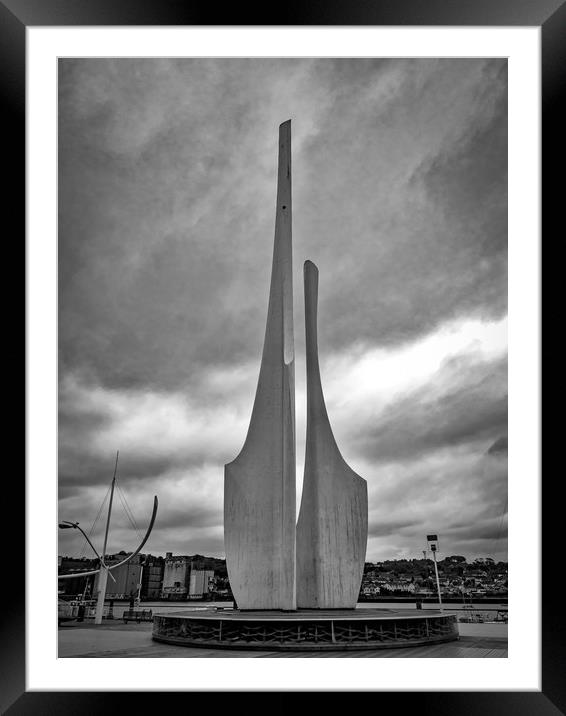 Concrete Sails, Waterford, Ireland Framed Mounted Print by Mark Llewellyn