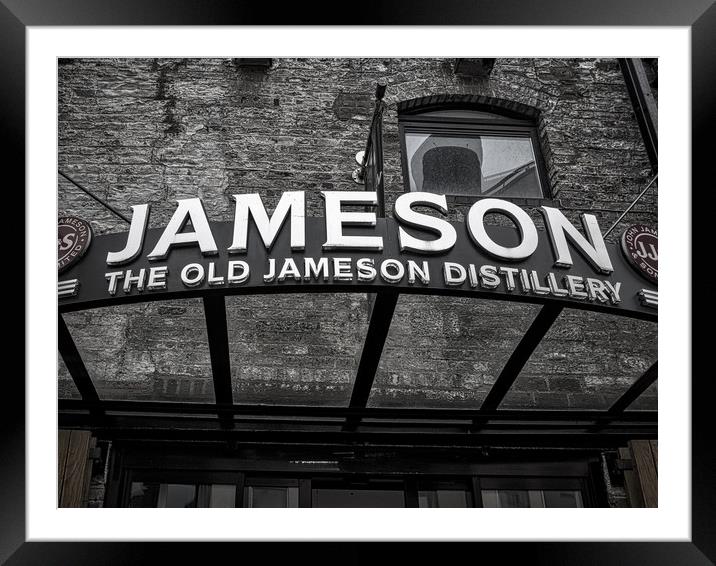 Jamesons Sign Framed Mounted Print by Mark Llewellyn