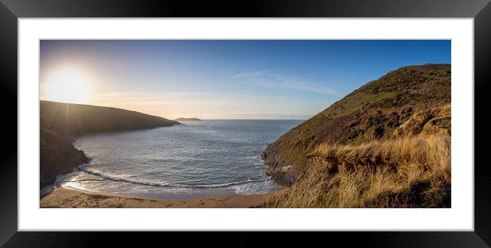 Mwnt Bay, Ceredigion, Wales, UK Framed Mounted Print by Mark Llewellyn