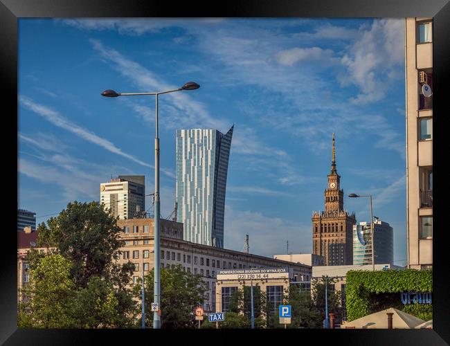 Old and New, Warsaw, Poland Framed Print by Mark Llewellyn