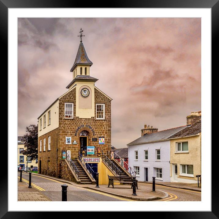 Narberth Town Hall, Pembrokeshire, Wales, UK Framed Mounted Print by Mark Llewellyn