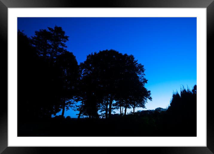 Pembrokeshire Blue Hour, Pembrokeshire, Wales, UK Framed Mounted Print by Mark Llewellyn