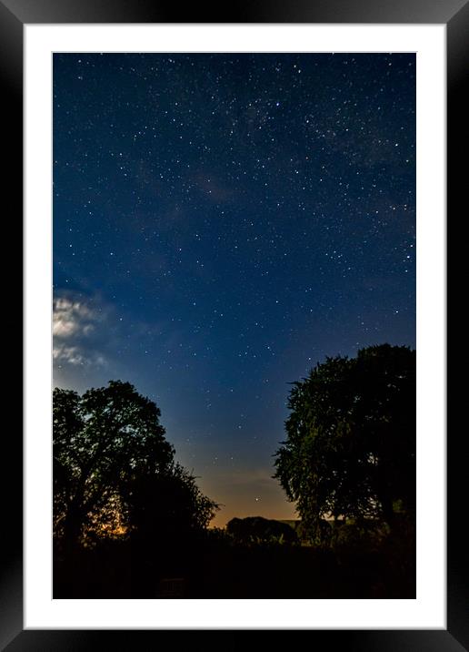 Pembrokeshire Starscape, Pembrokeshire, Wales, UK Framed Mounted Print by Mark Llewellyn
