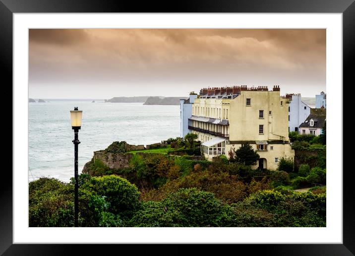 South Beach Bay, Tenby, Pembrokeshire, Wales, UK Framed Mounted Print by Mark Llewellyn