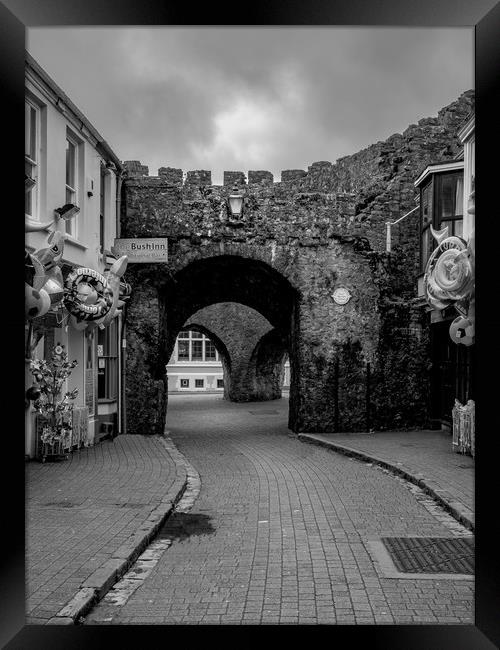 West Gate, Tenby, Pembrokeshire, Wales, UK Framed Print by Mark Llewellyn