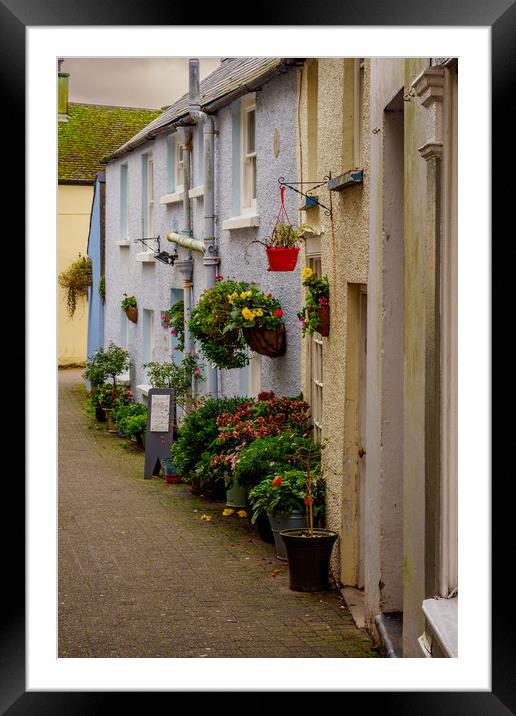 Tenby Street, Pembrokeshire, Wales, UK Framed Mounted Print by Mark Llewellyn