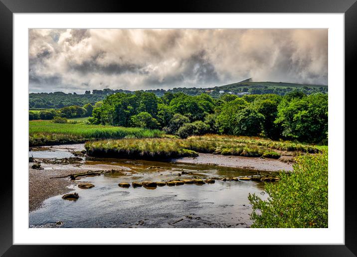 Marshes, Cardigan, Pembrokeshire, Wales, UK Framed Mounted Print by Mark Llewellyn