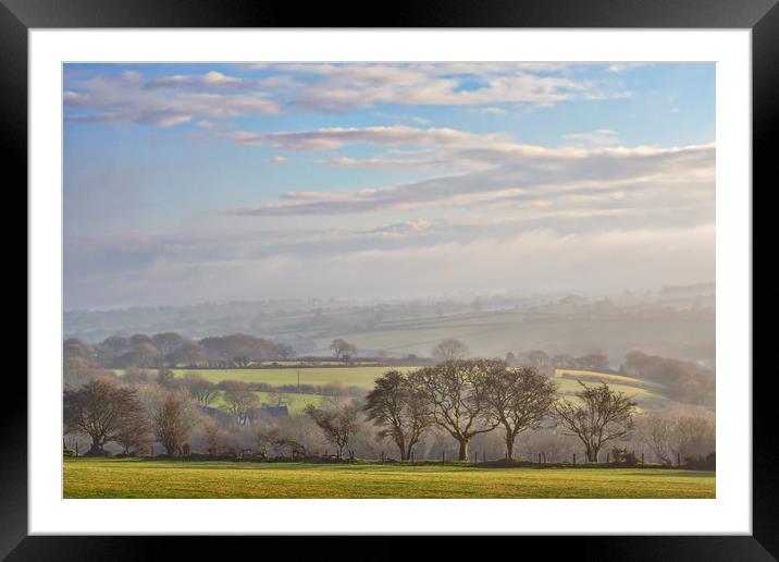 Misty January, Pembrokeshire, Wales, UK Framed Mounted Print by Mark Llewellyn