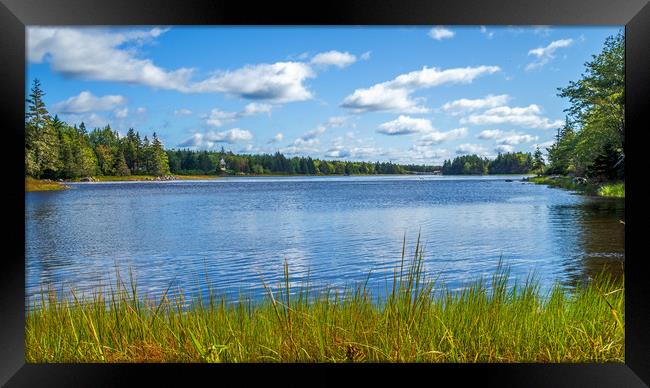 South Shore Lake, Nova Scotia, Canada Framed Print by Mark Llewellyn