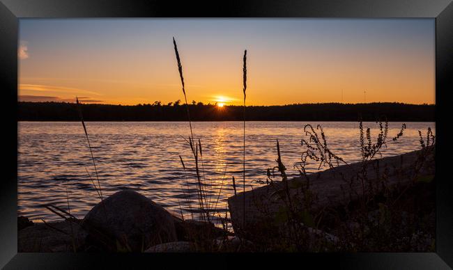 Shelburne Sunset, Nova Scotia, Canada Framed Print by Mark Llewellyn