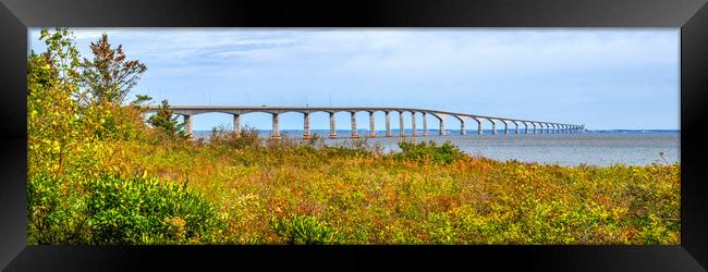 Confederation Bridge, New Brunswick, Canada Framed Print by Mark Llewellyn