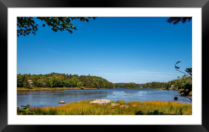 Tantallon Lake, Nova Scotia, Canada Framed Mounted Print by Mark Llewellyn