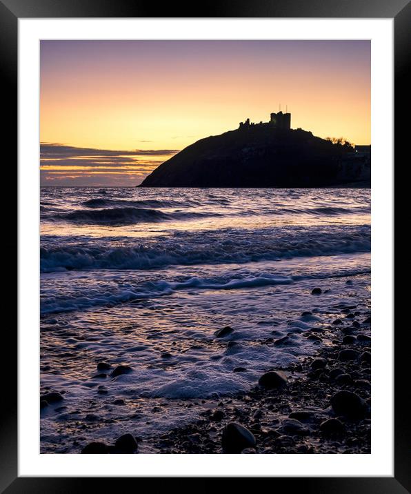 Criccieth Castle, Wales, UK Framed Mounted Print by Mark Llewellyn