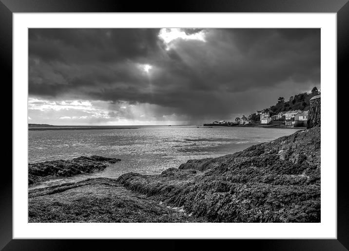 Storm Over Dovey, Aberdovey, Wales, UK Framed Mounted Print by Mark Llewellyn