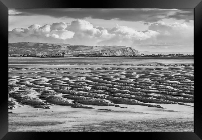 Low Tide at Aberdovey, Wales, UK Framed Print by Mark Llewellyn
