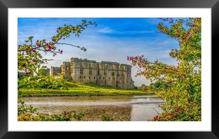 Castle Carew, Pembrokeshire, Wales, UK Framed Mounted Print by Mark Llewellyn
