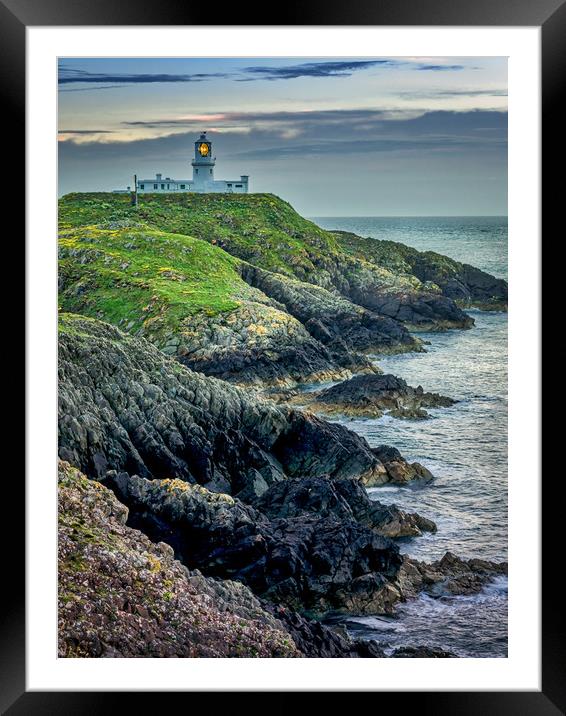 Strumble Head Lighthouse, Pembrokeshire, Wales, UK Framed Mounted Print by Mark Llewellyn