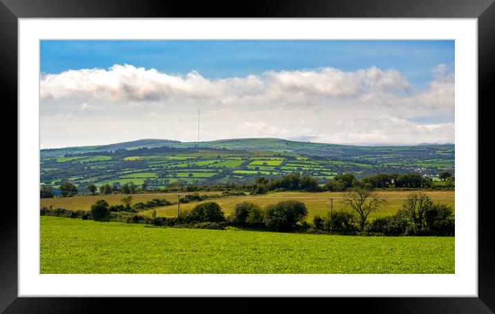 Storm Over Preseli Hills, Pembrokeshire, Wales, UK Framed Mounted Print by Mark Llewellyn