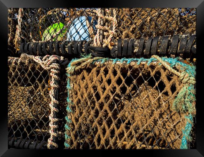 Fishing Pots, Pembrokeshire, Wales, UK Framed Print by Mark Llewellyn