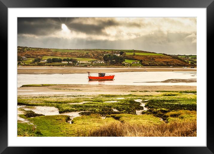 Teifi Estuary Storm, Pembrokeshire, Wales, UK Framed Mounted Print by Mark Llewellyn