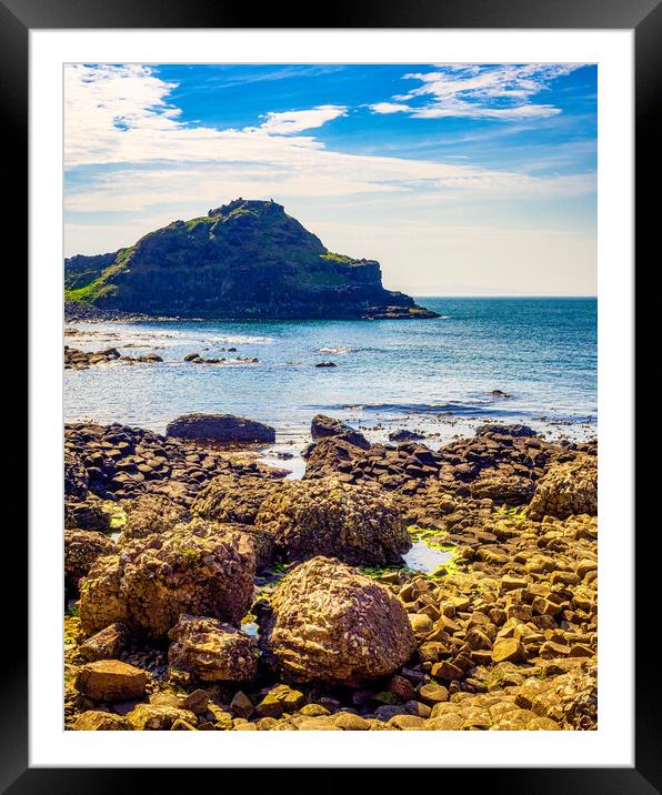 Devils Causeway, Northern Ireland Framed Mounted Print by Mark Llewellyn