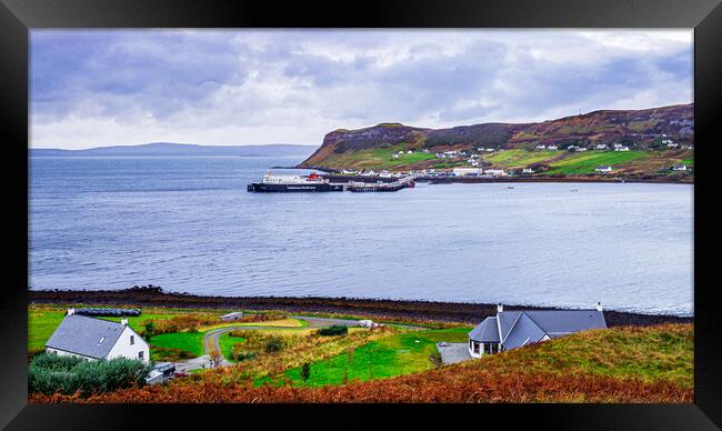 Uig Ferry, Isle of Skye, Scotland, UK Framed Print by Mark Llewellyn
