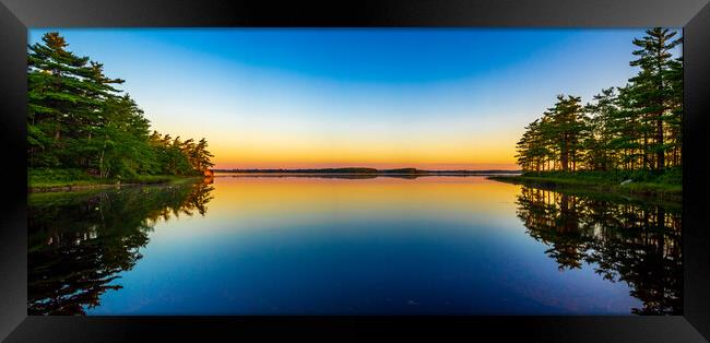 Dawn, Kejimkujik, Nova Scotia, Canada Framed Print by Mark Llewellyn