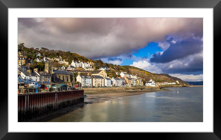 Seafront, Aberdovey, Gwynedd, Wales, UK Framed Mounted Print by Mark Llewellyn