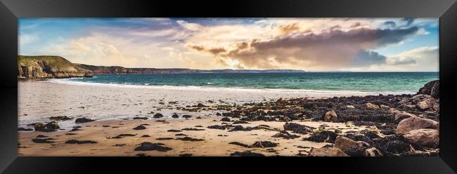 Barafundle Bay, Pembrokeshire, Wales, UK Framed Print by Mark Llewellyn